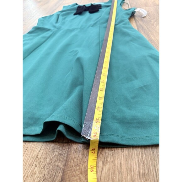 NEW Draper James Sleeveless Knot-Waist Midi Dress Black & Green Size XL Pockets - Picture 14 of 17